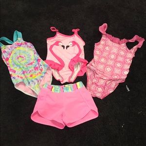 Girls Bathing Suit Bundle 4T & 4/5